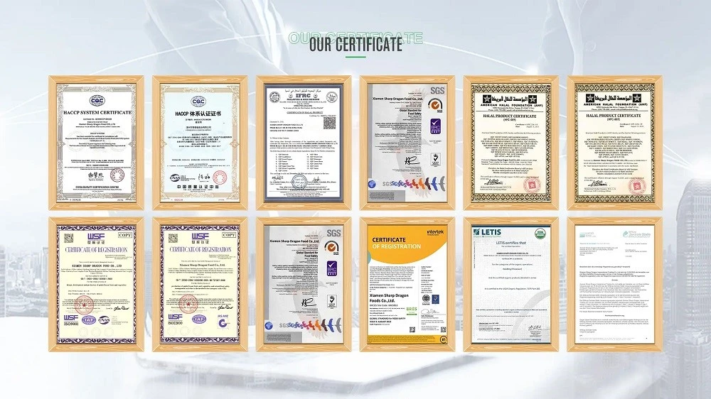 XMSD certificates for frozen green peas export and quality management XMSD certificates for frozen green peas export and quality management